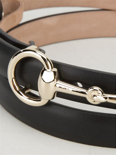 gucci horsebit belt women's